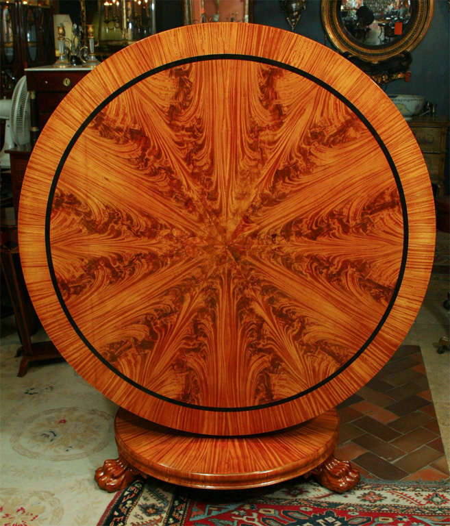 Late Regency Satinwood Centre Table